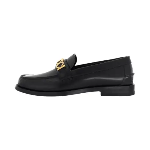 GUCCI Leather Loafers Black