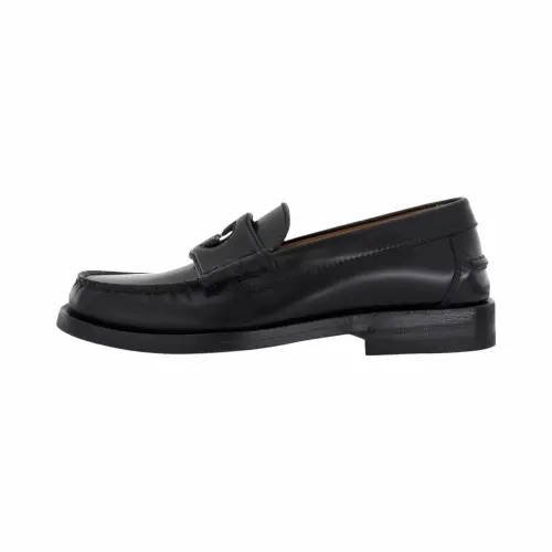 GUCCI Interlocking G Leather Loafers