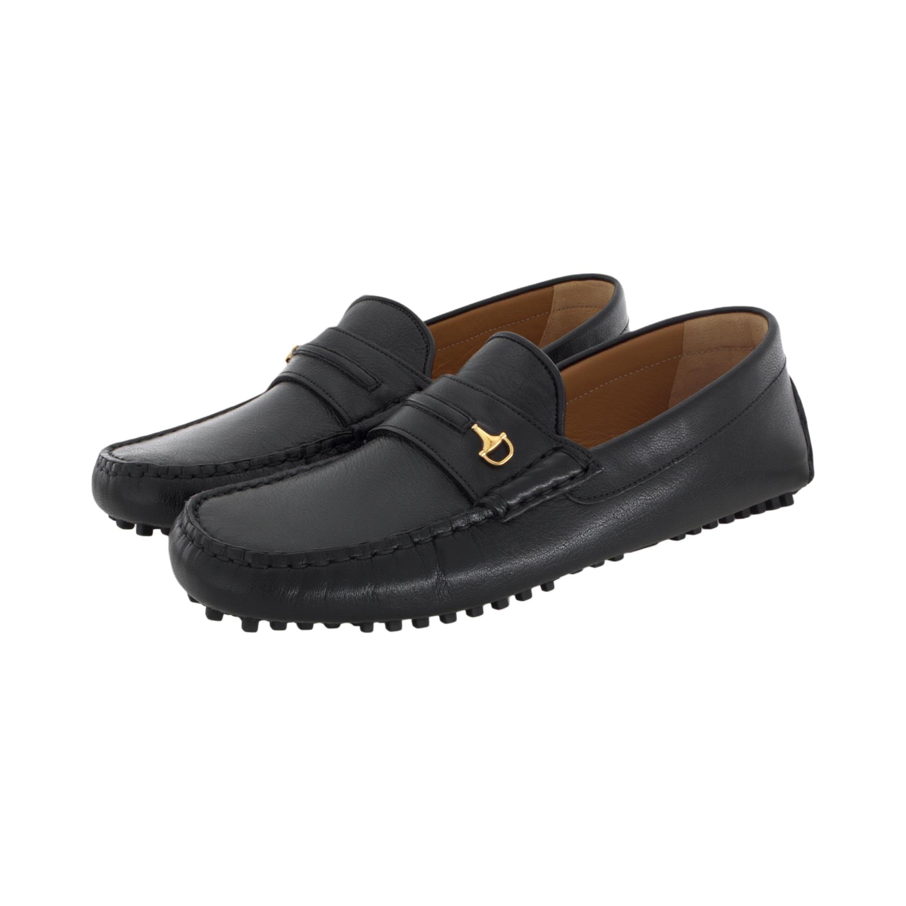 Мужские туфли Gucci Horsebit (черный) — фото 3