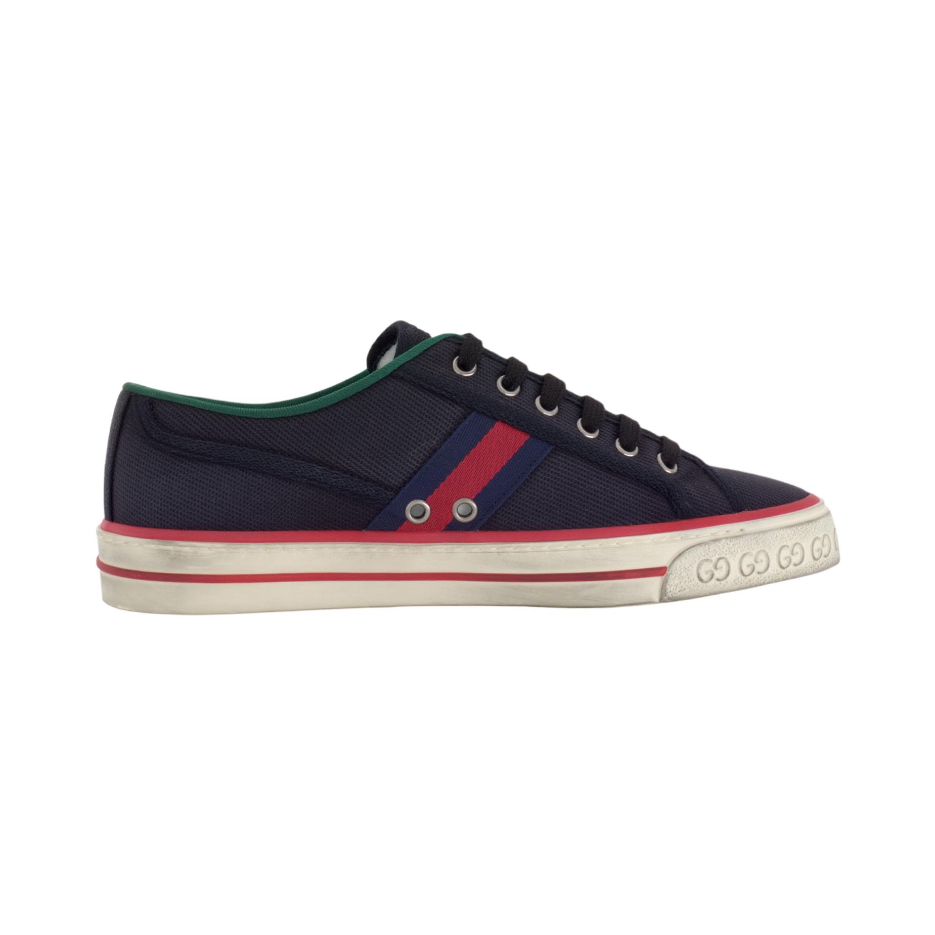 Мужские кеды Gucci Tennis 1977 (черные) — фото 2