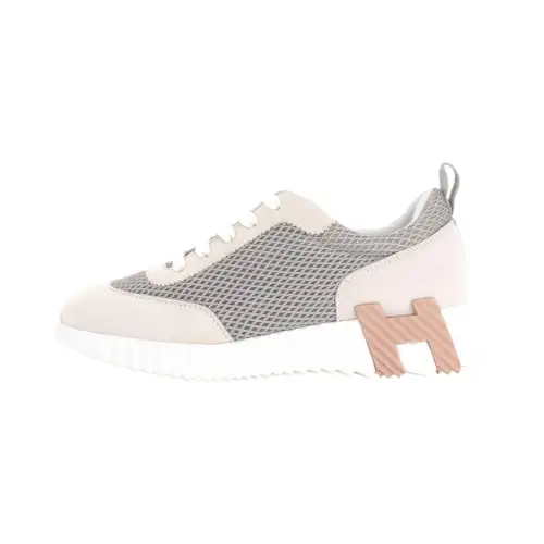 HERMES Leather Low top Casual Shoes Women's Beige