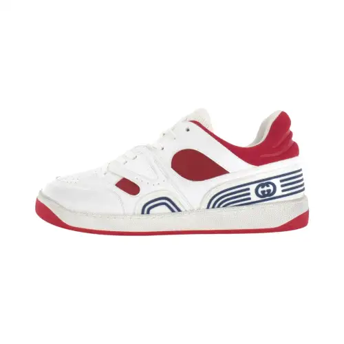 Gucci Basket Low 'White Demetra Red'