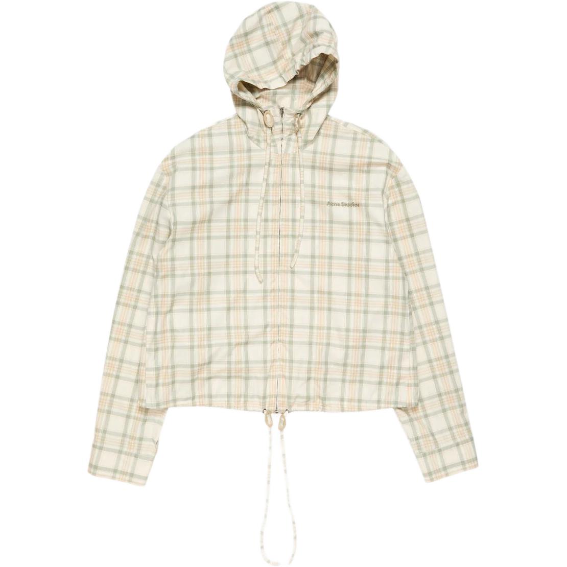 Женская куртка Acne Studios SS26 (зеленая в клетку)