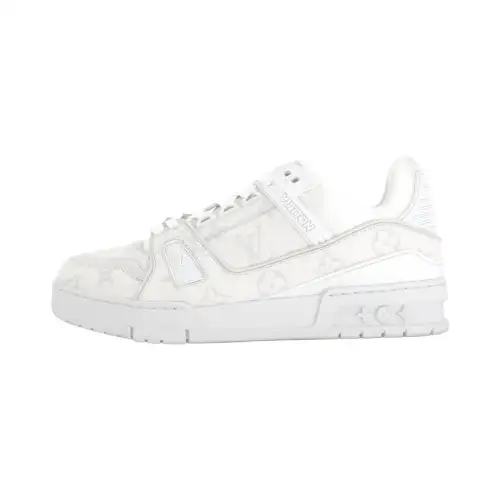 LOUIS VUITTON Trainer 2025 Spring Summer Men's Collection Low top Skateboard Shoes Men's White