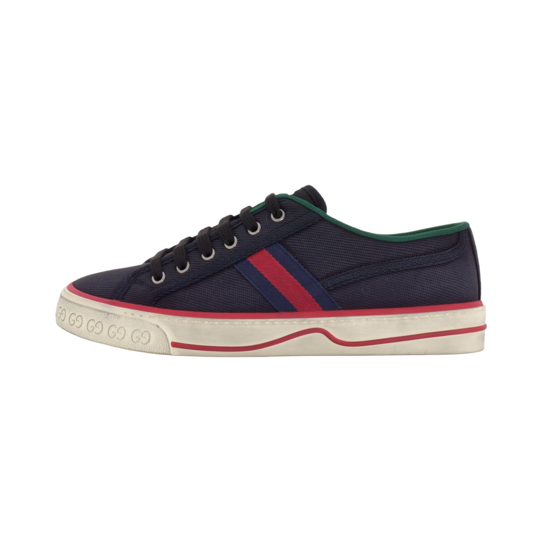 Мужские кеды Gucci Tennis 1977 (черные) — фото 1