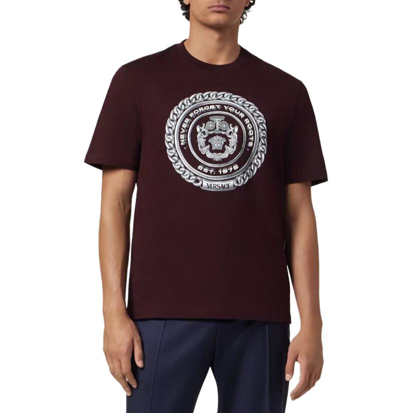 Мужская футболка Versace FW24 T (коричневая) — фото 4