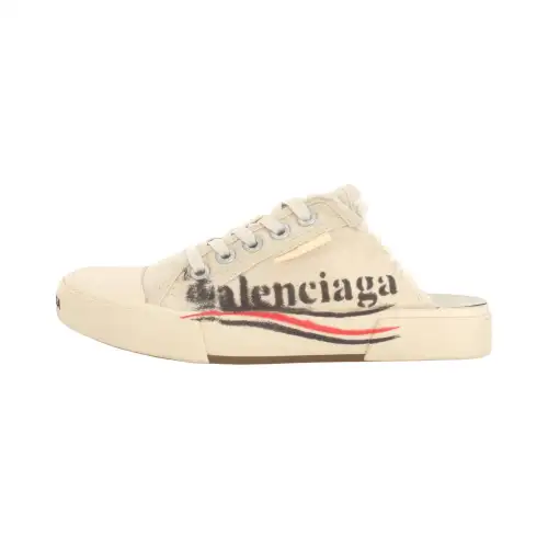 Balenciaga Paris Mules 'White' Women's