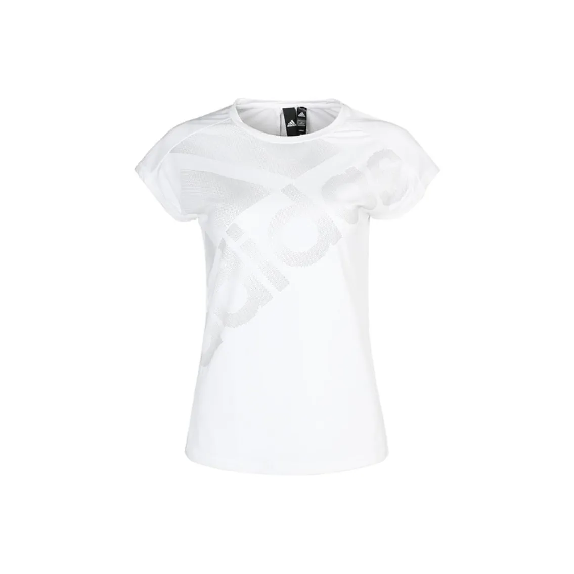 Adidas T-Shirts Women's White Crew Neck Moderate