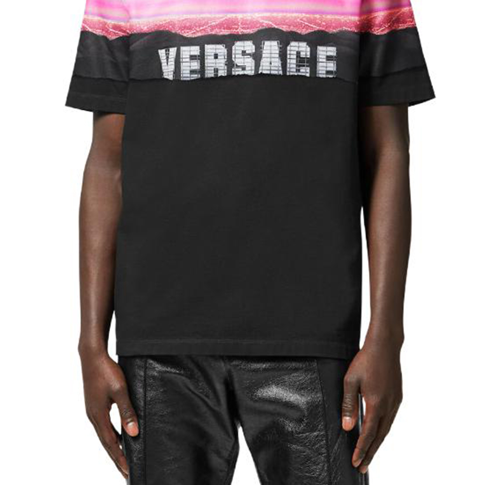 Мужская футболка Versace (черный) — фото 6