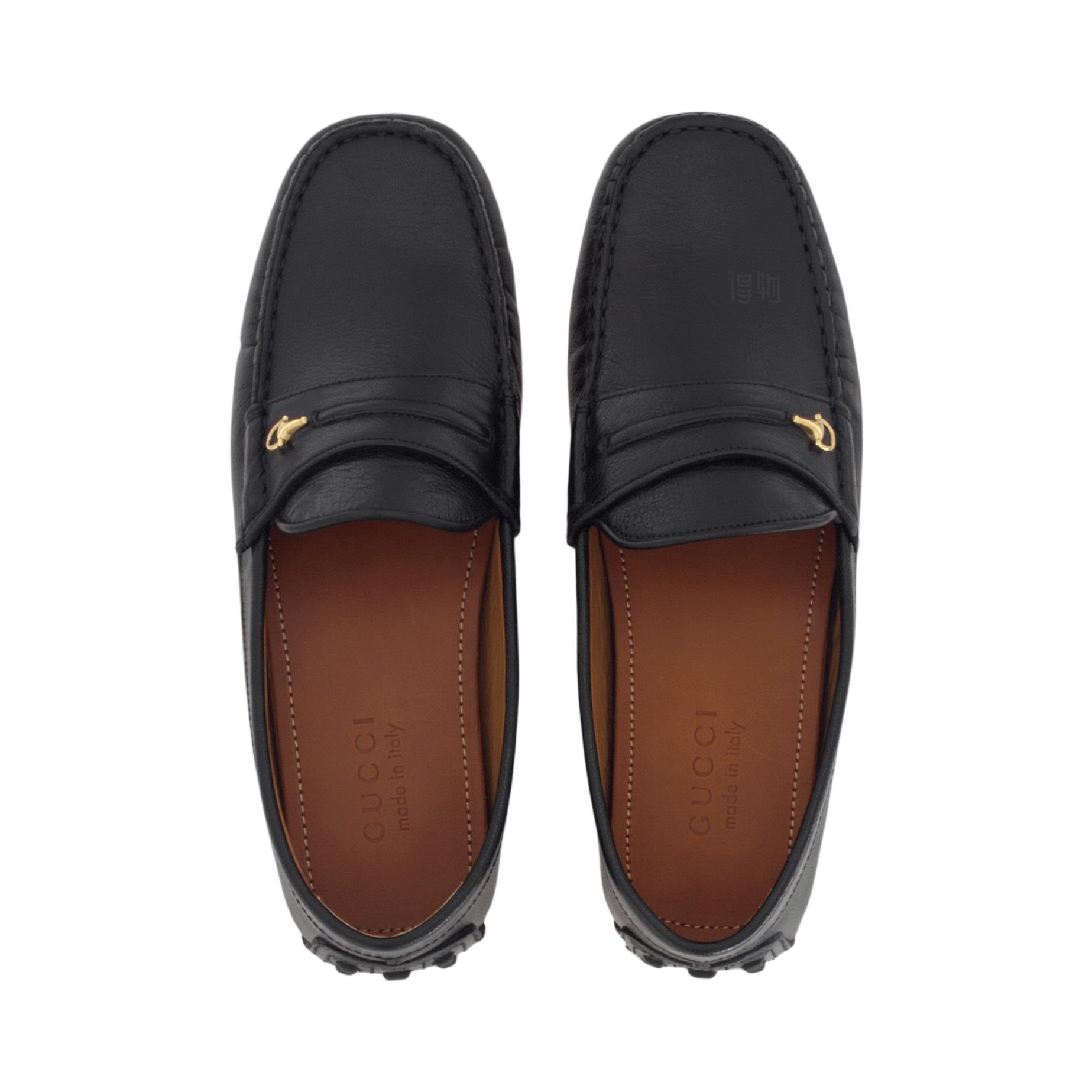 Мужские туфли Gucci Horsebit (черный) — фото 4