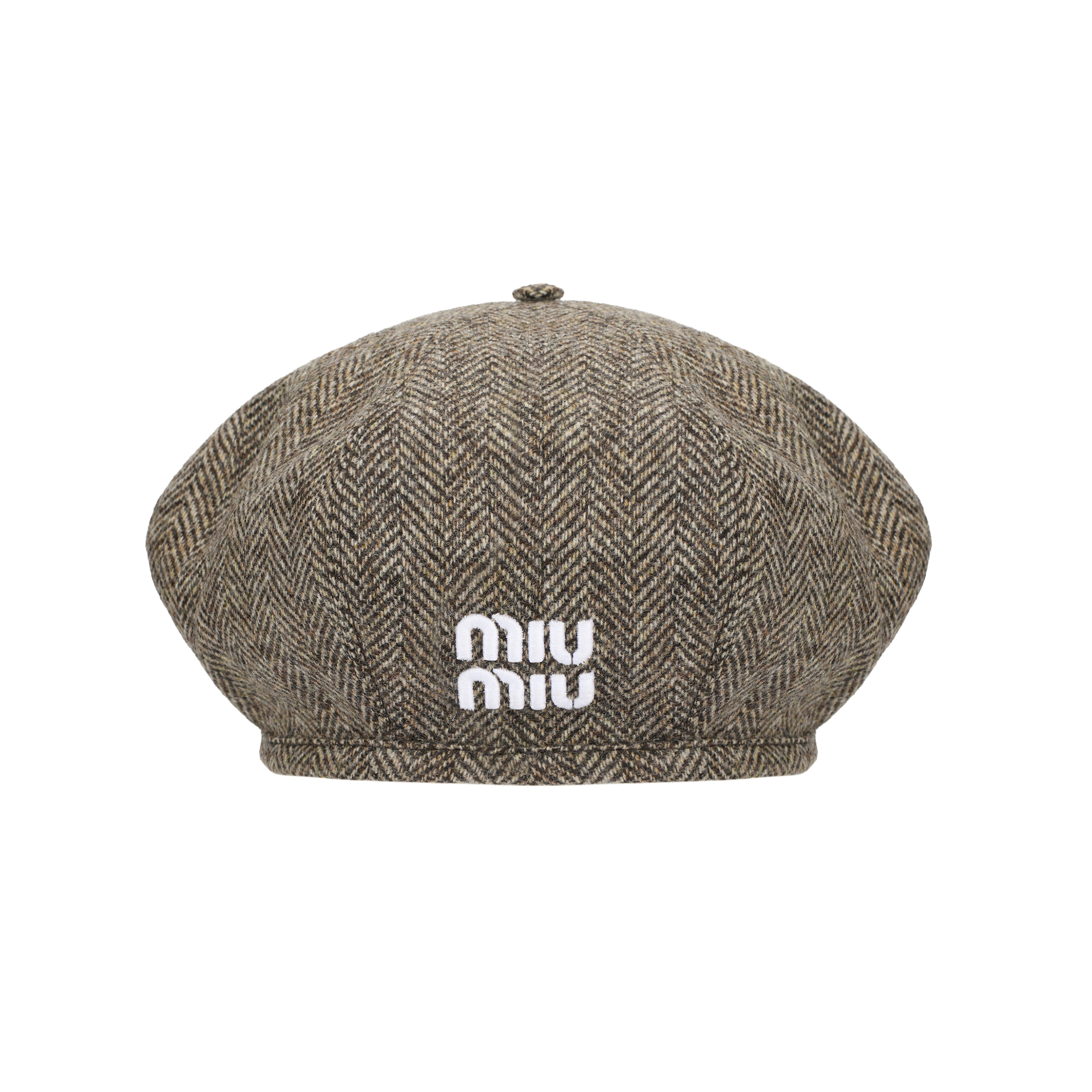 Шапка MIU MIU Берет (коричневая)