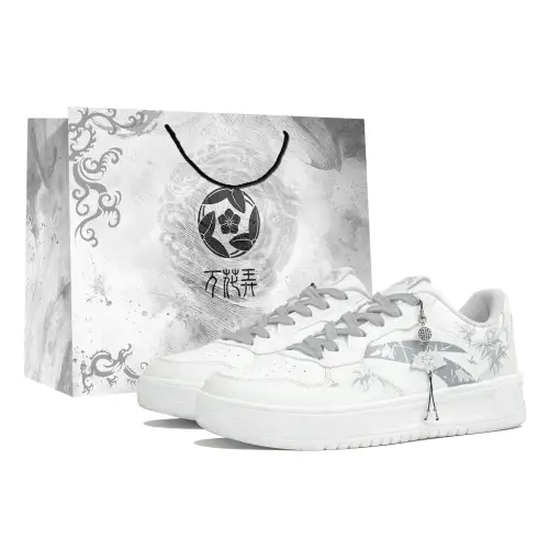 Anta Low top Skateboard Shoes Unisex White Gray