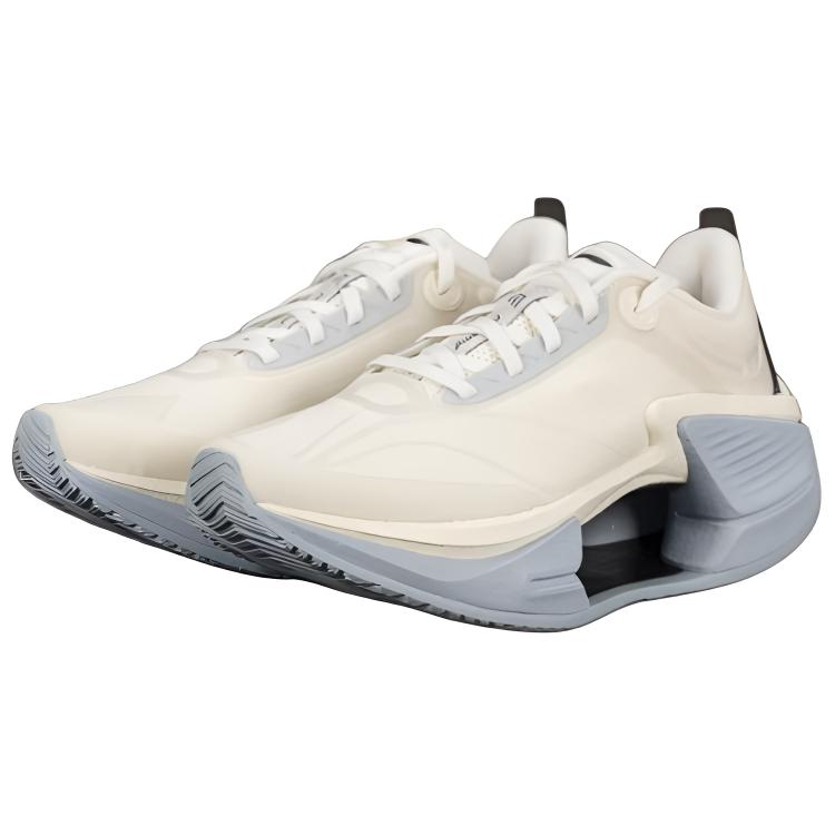 Li Ning Shadow 3 Essential Cushioning Support Rebound Low top Running Shoes Women’s Beige Blue