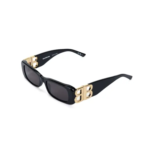 Balenciaga Dynasty Rectangular-Frame Sunglasses