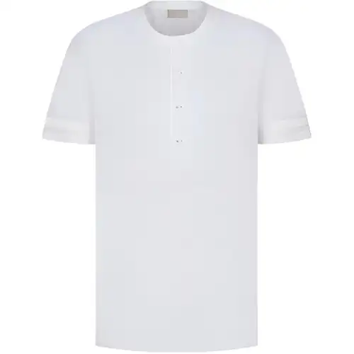 DIOR Quarterly New Products T Shirts Men's White Moderate Straight Fit