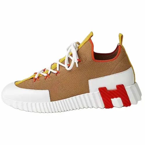 HERMES Lift Low top Casual Shoes Women's Brown