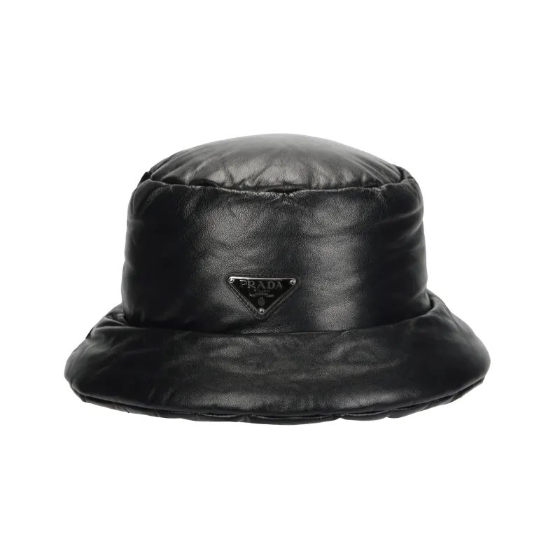 PRADA Logo Enamelled Padded Designed Bucket Hat