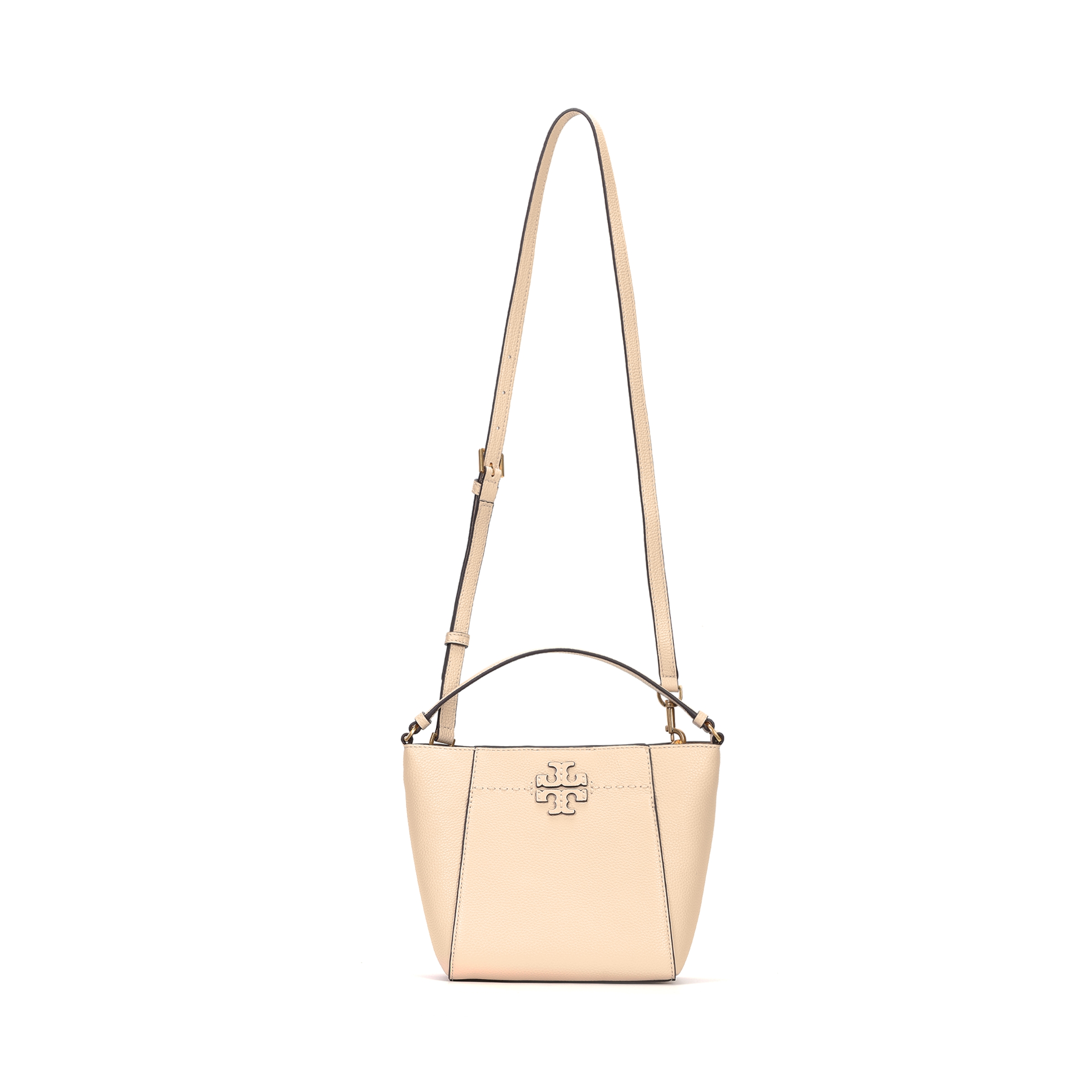 TORY BURCH Tory Burch McGraw Adjustable Detachable Strap Litchi Grain Leather