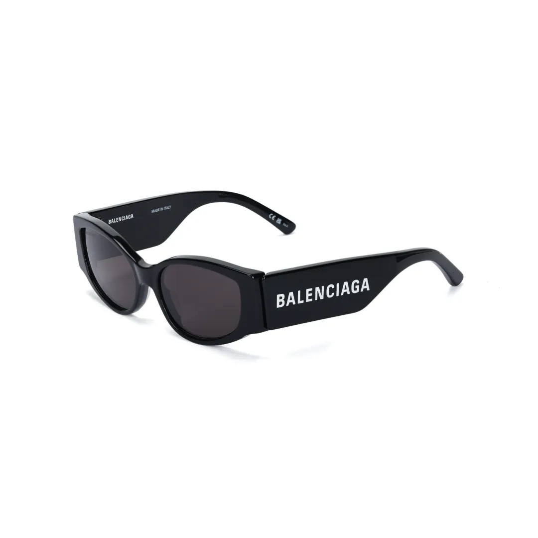 Balenciaga Oval Sunglasses Women's Black