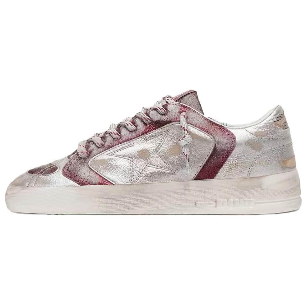Женские кеды Golden Goose Stardan (серебристые)