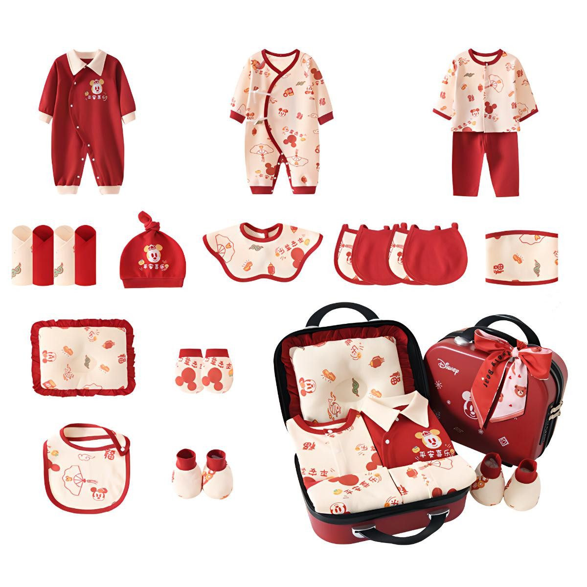 Disney Disney, demi-season keep warm gift box for early age, children's universal set, simple and elegant design