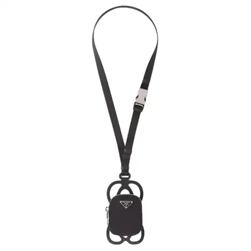 PRADA Rubber Cell Phone Set Unisex Black