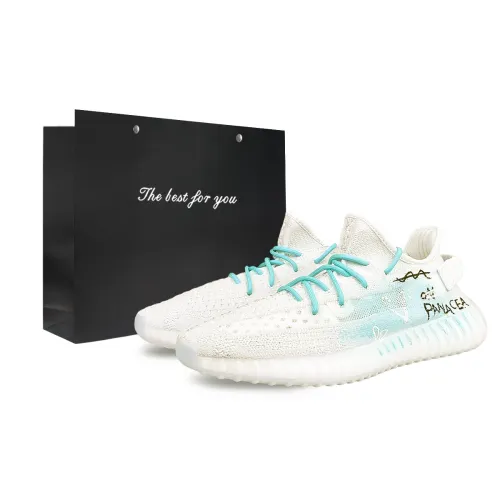 Adidas Originals Yeezy Boost 350 V2 Abrasion Resistant Low top Casual Shoes Unisex White