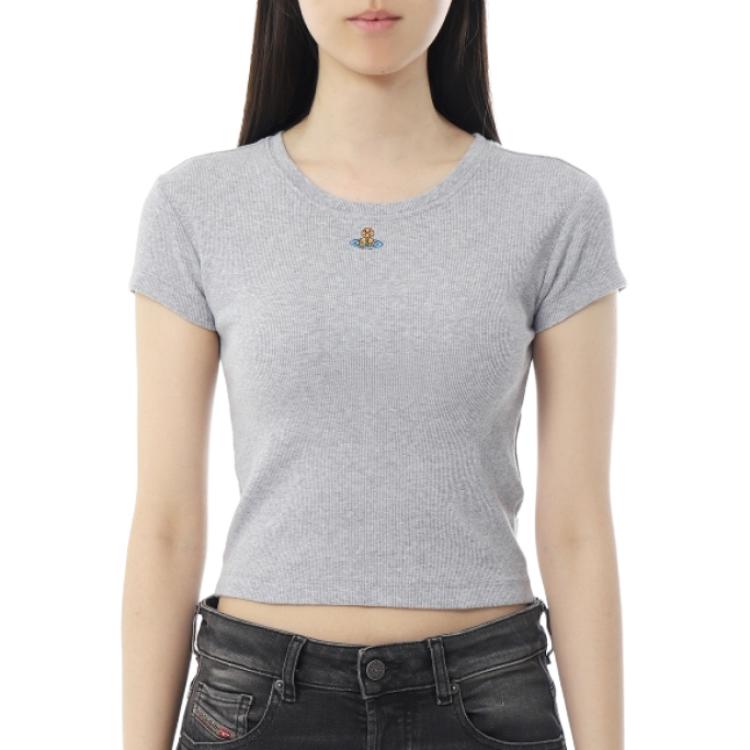 Женская футболка Vivienne Westwood 1G010019J009CP001- (серая)