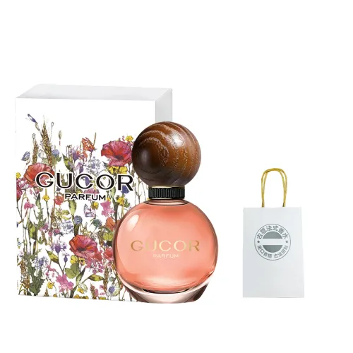 Gukou Flowery Nianhua Fantasy Gilt Romantic Dream Sweet Pink Lover's Date Perfume Gift Box Floral Fragrance EDP Sweet and pure fragrance for men and sweet girls Ancient French fragrance high-end customized long-lasting fragrance 60ml