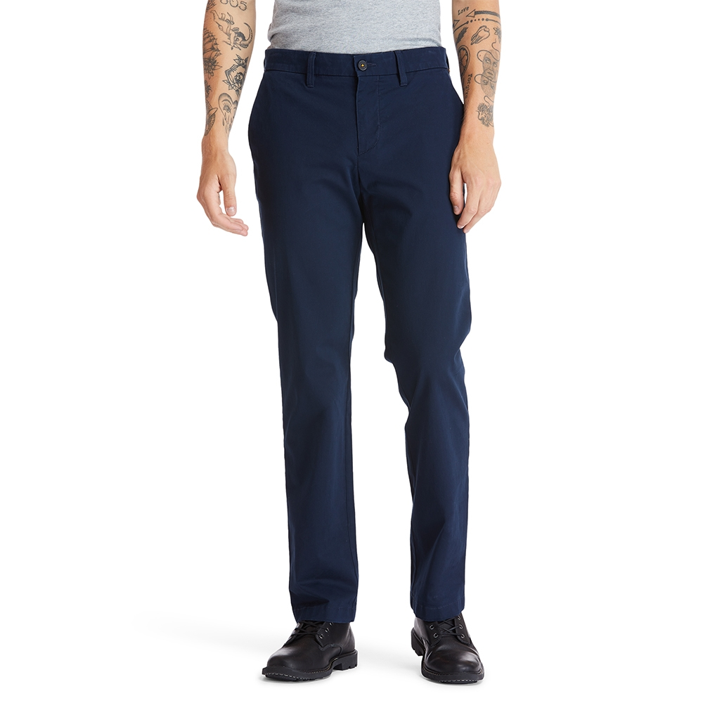 Мужские штаны Timberland Straight Fit Chinos (каки) — фото 2
