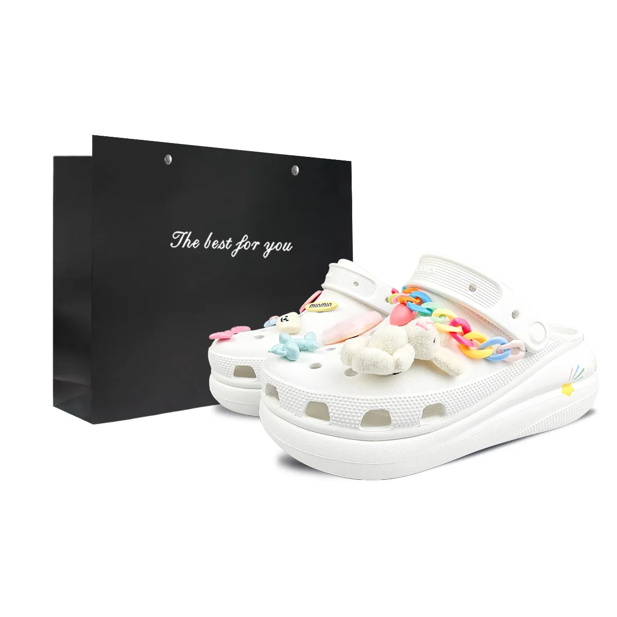 Crocs Crush Clog EVA Clogs Unisex White