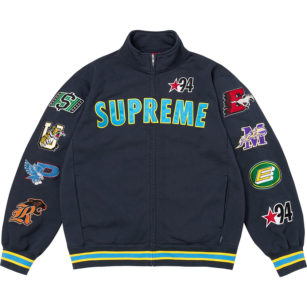 Толстовка Supreme Mascots Zip Up (разноцветная в полоску)