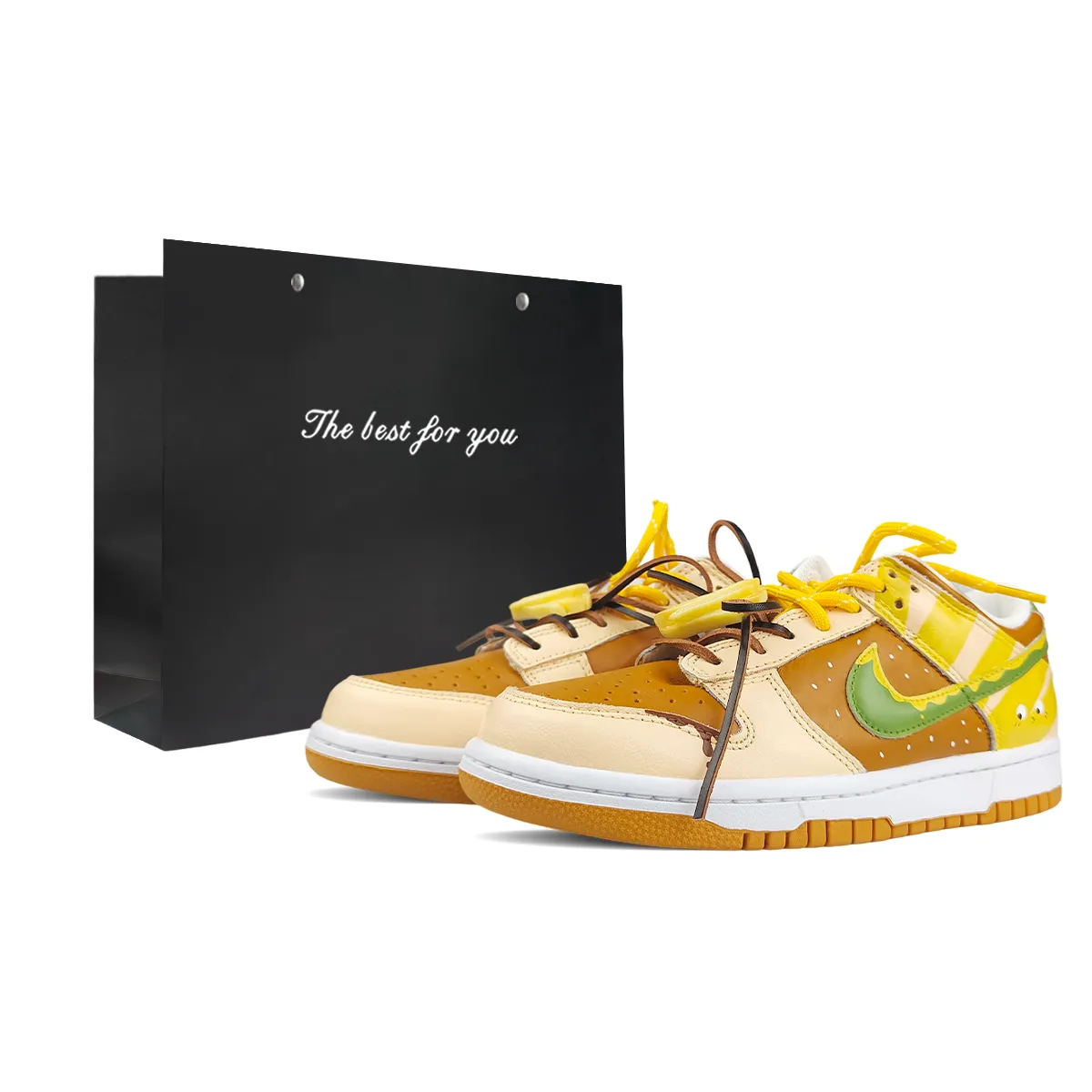 Nike Dunk Low top Skateboard Shoes Men's Light Brown