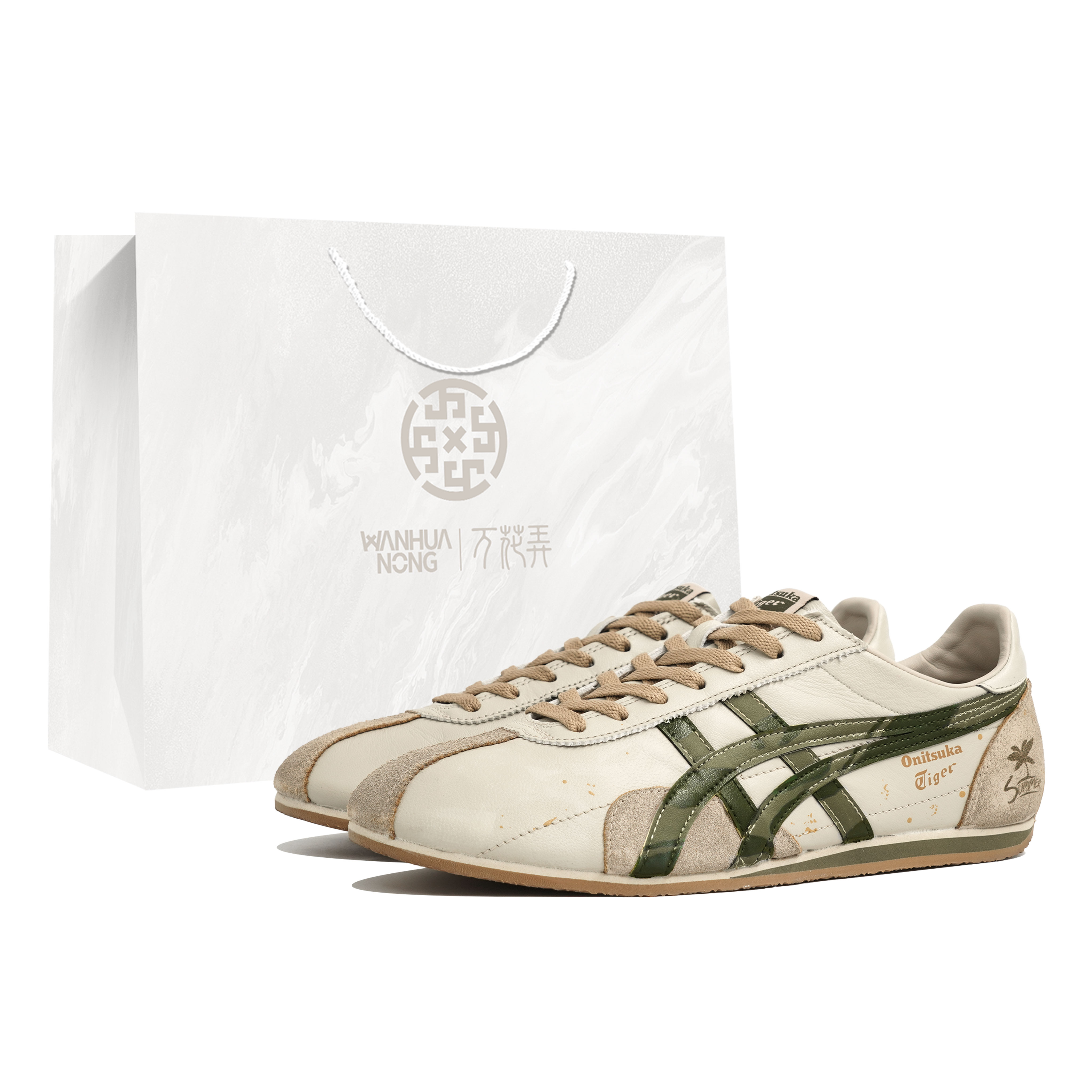 Onitsuka Tiger Runspark Low top Running Shoes Unisex Ecru