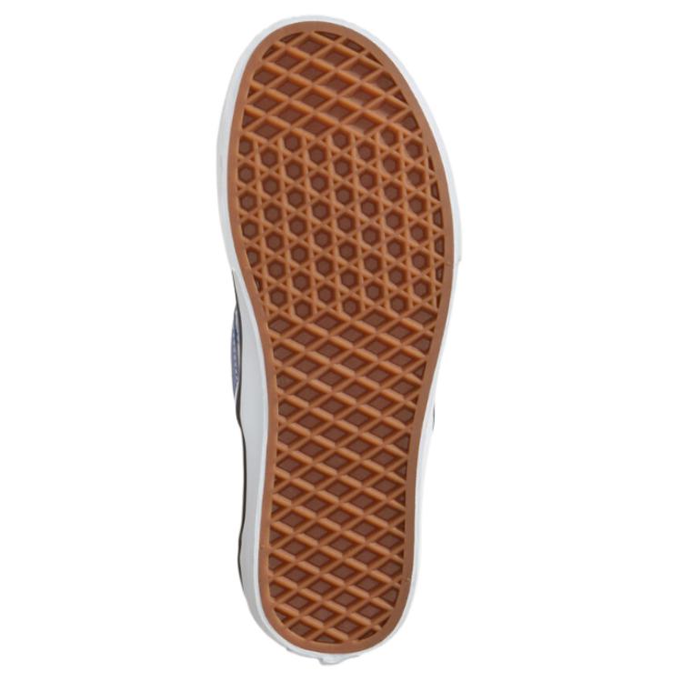 Женские слипоны Vans CLASSIC SLIP-ON (бежево-синий) — Бежевыйбелыйсиний — фото 6