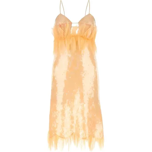 Bottega Veneta FW22 Slip Dress Women's Orange