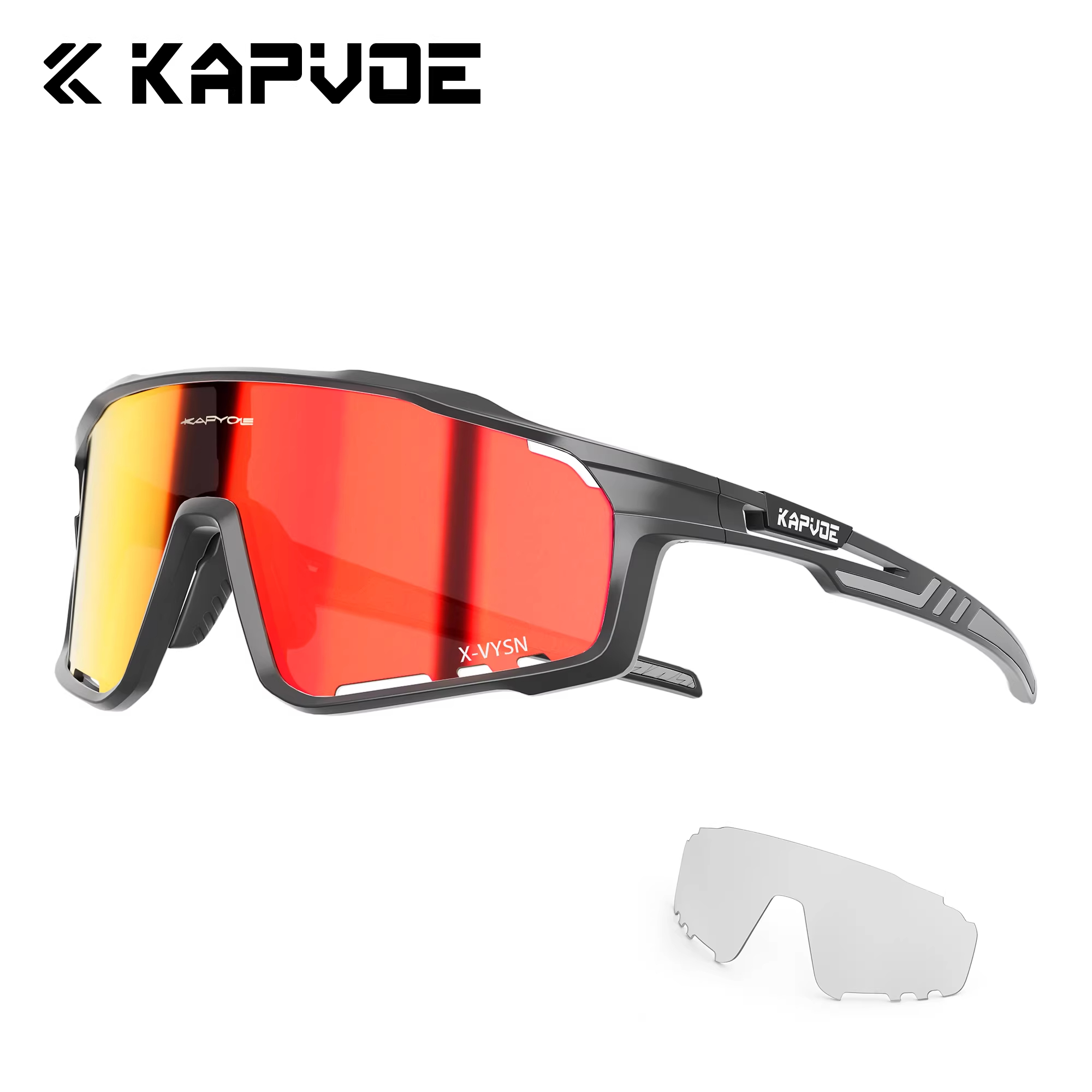 Kapvoe Knight Cycling Glasses Hiking Everyday Mountaineering Trail Running Unisex Goggles