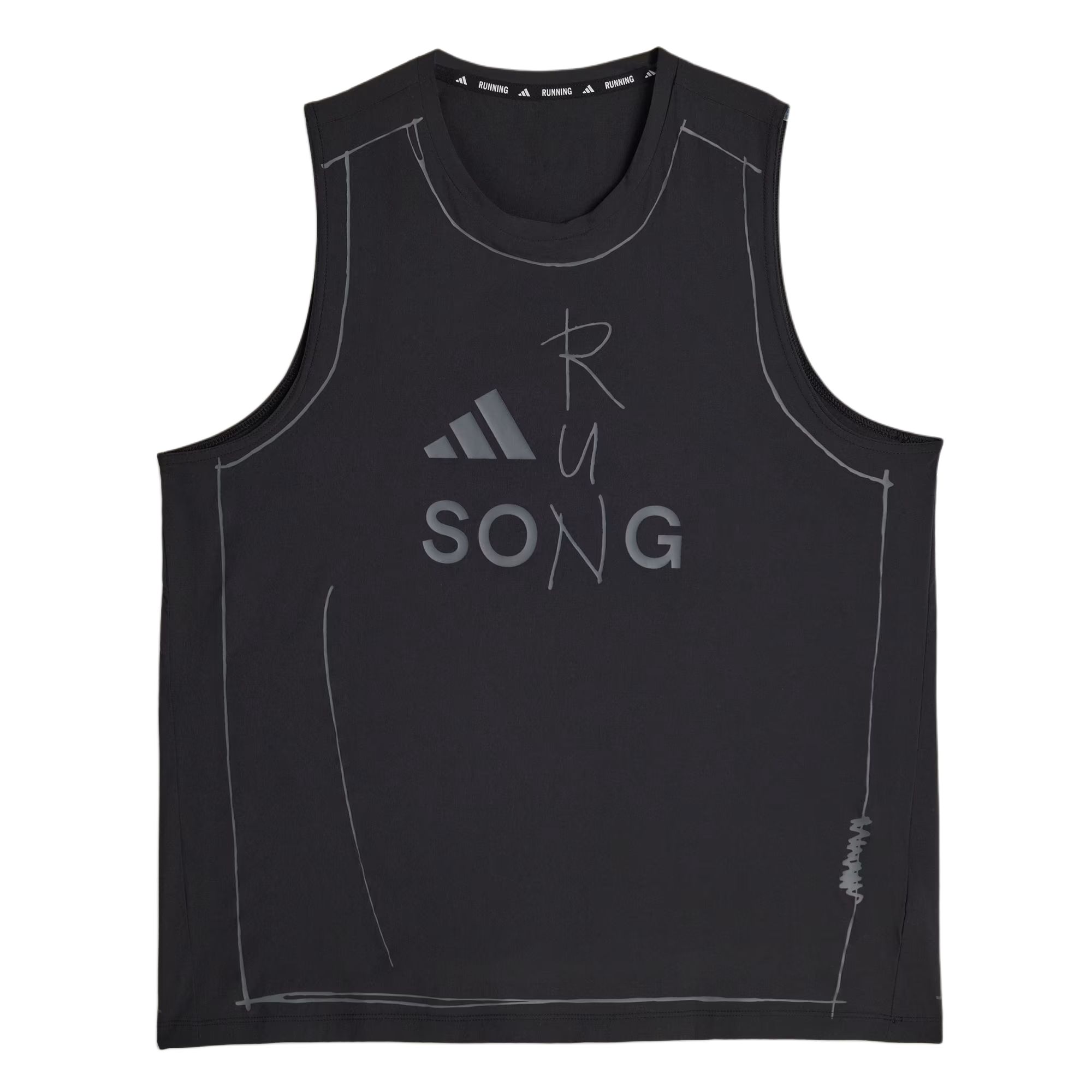 Женская футболка adidas × SONG FOR THE MUTE (черная)
