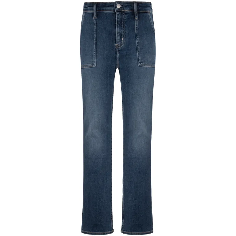 CALVIN KLEIN Full Length Pants Women's Denim Dark Blue