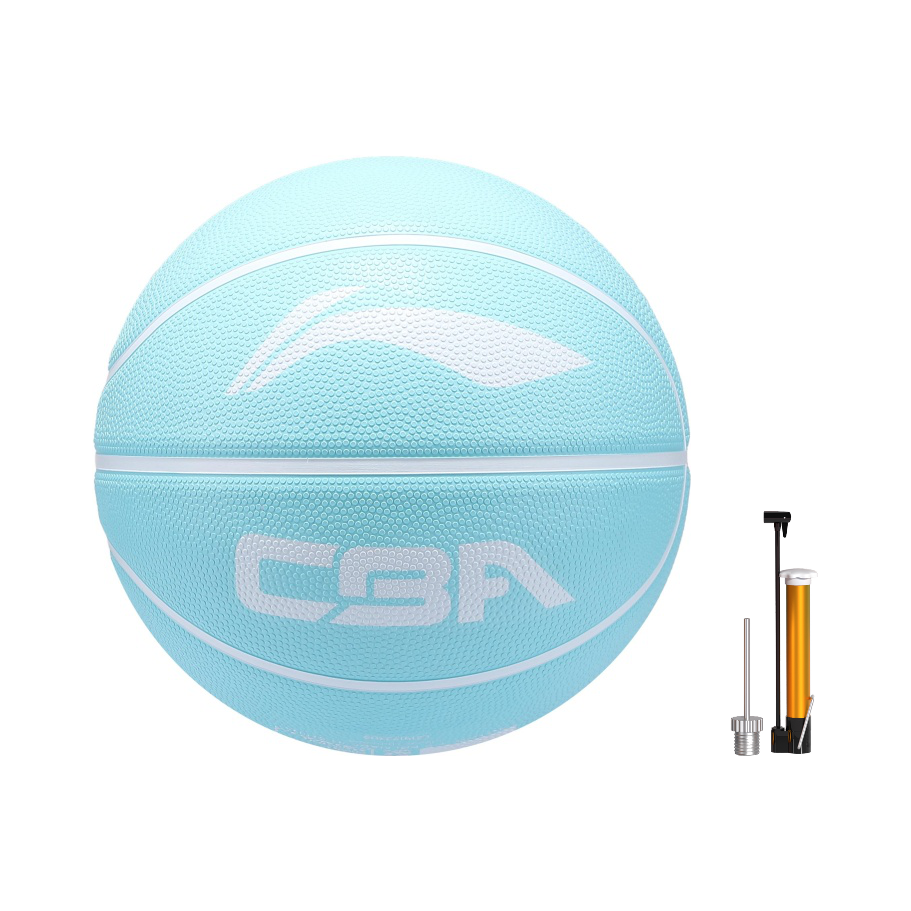 Li Ning CBA Collection Rubber Basketball Blue Size 7 Ball Training China Mainland Version