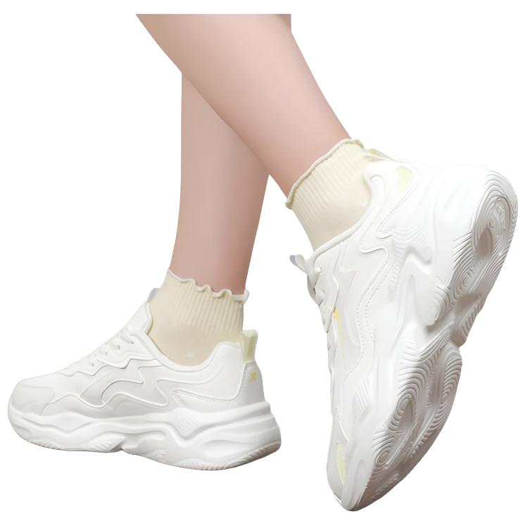 XTEP Low top Casual Running Shoes Women’s White Yellow