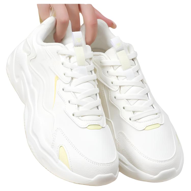 XTEP Low top Casual Running Shoes Women’s White Yellow