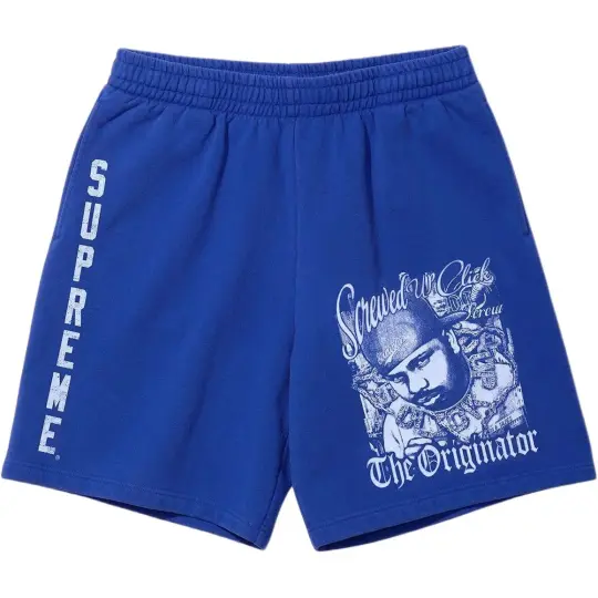 Supreme x DJ Screw SS26 WEEK6 Sweatshort Casual Shorts Unisex