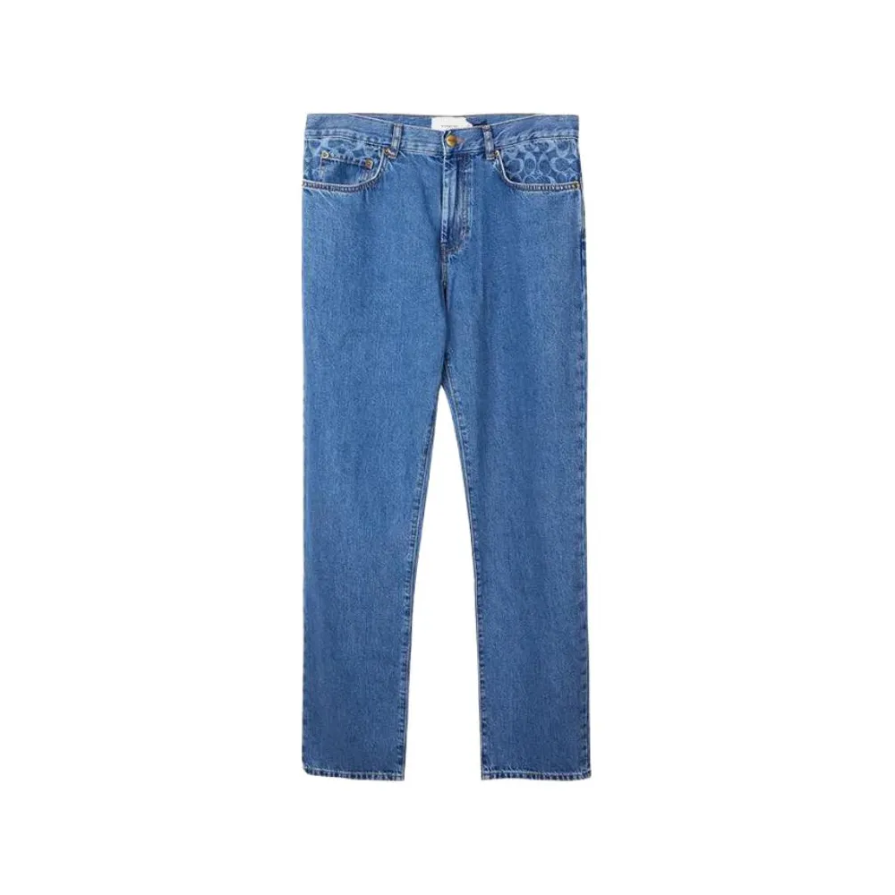 COACH Jeans Men's Blue Moderate Straight Fit Pants