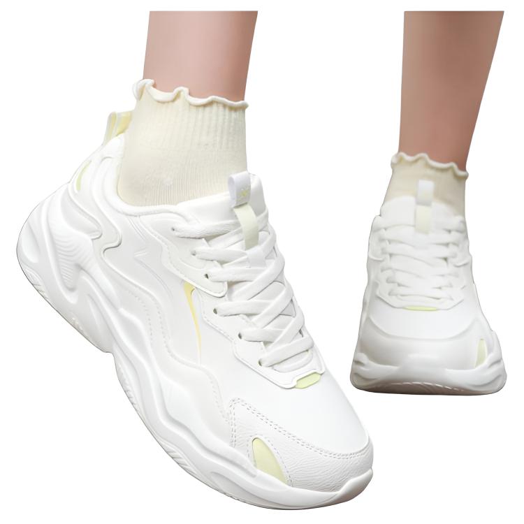 XTEP Low top Casual Running Shoes Women’s White Yellow