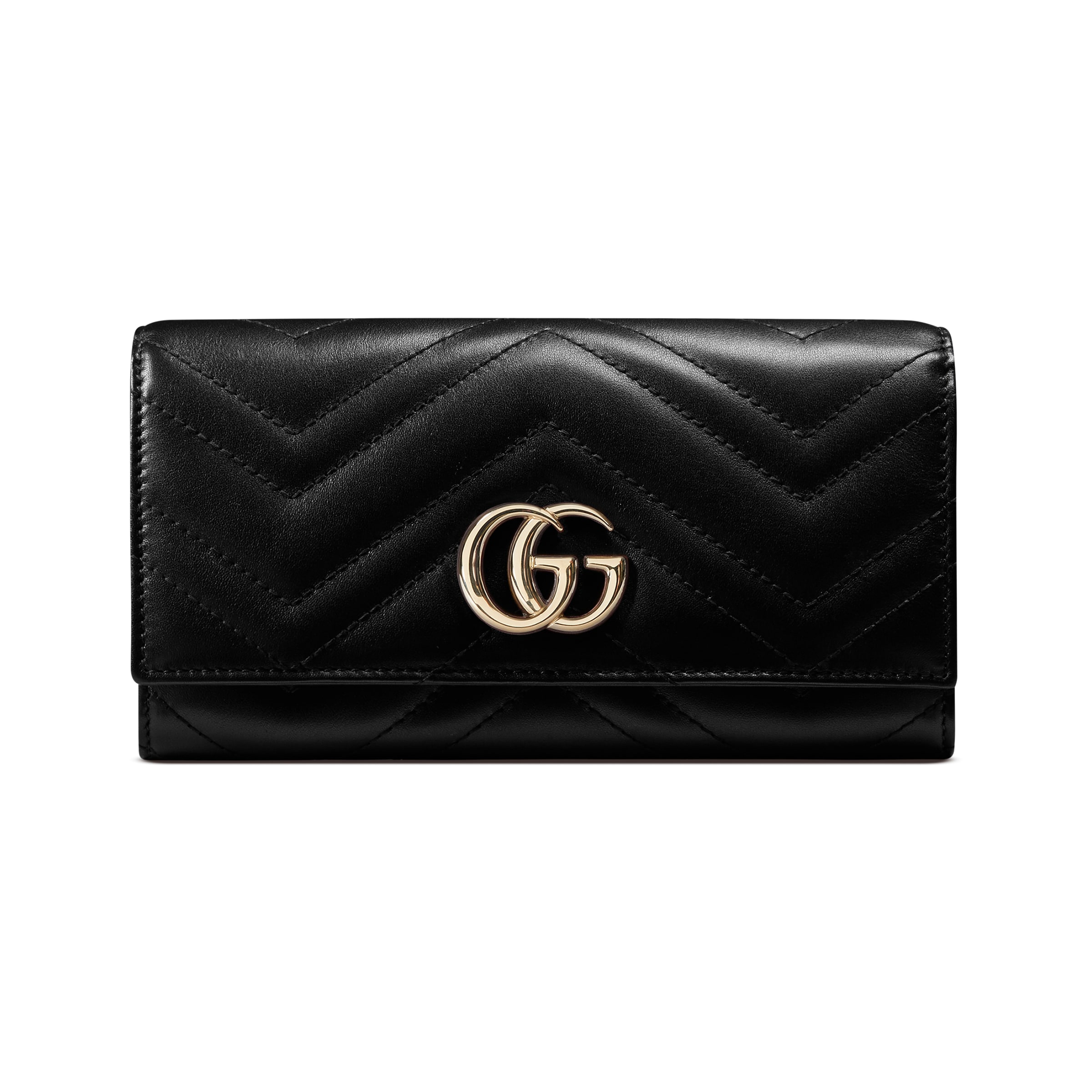 Женский кошелек Gucci GUCCI GG Marmont Logo (черный)