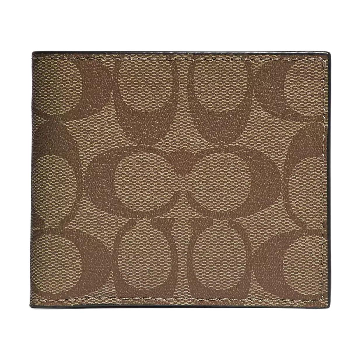 Мужской кошелек COACH Billfold Wallet 10 (хаки)