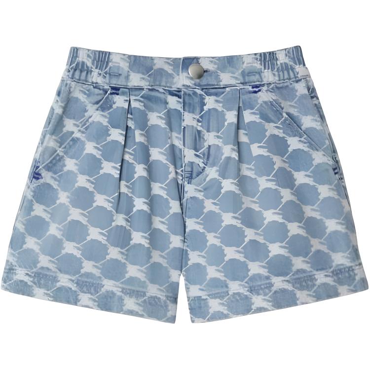 Детские шорты Burberry Ekd Denim Shorts (голубые)