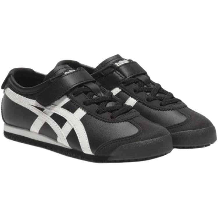 Детские кеды Onitsuka Tiger MEXICO 66 (черно-белый) — фото 3