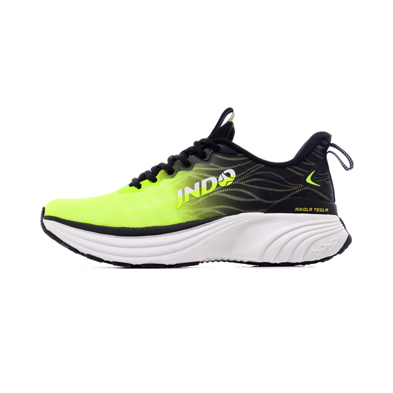 JNDO Mesh, Textile Cushioning Slip Resistant Breathable Low top Tesla Valve Breathing Technology Running Shoes Unisex